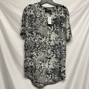 PACSUN Scalloped Fit Mens Camo Shirt Size M